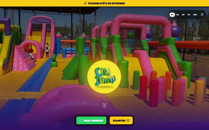 Portada de la web de City Jump Park