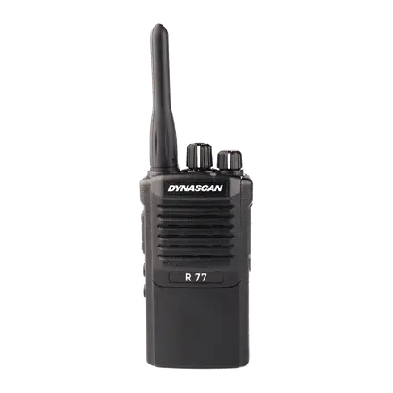 Walkie Talkie PMR446 Profesional IP54 Dynascan R-77 Chasis Aluminio