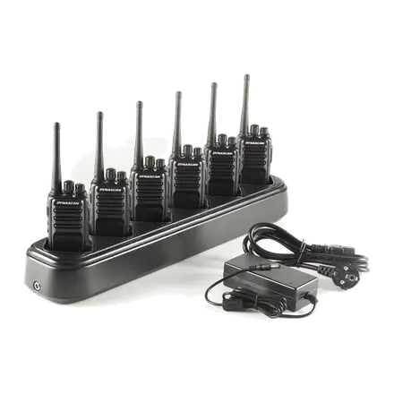 Pack 6 walkies Dynascan L-88 + cargador múltiple