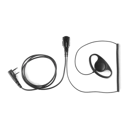 Jetfon JR-1702 E/C D Microauricular Profesional Tipo D con Conector K para Kenwood, Wouxun