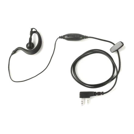 Jetfon MA-1702 Microauricular Profesional con Conector Kenwood de Doble Pin