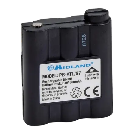 Batería Midland PB-ATL/G7 Ni-Mh 6V 800 mAh