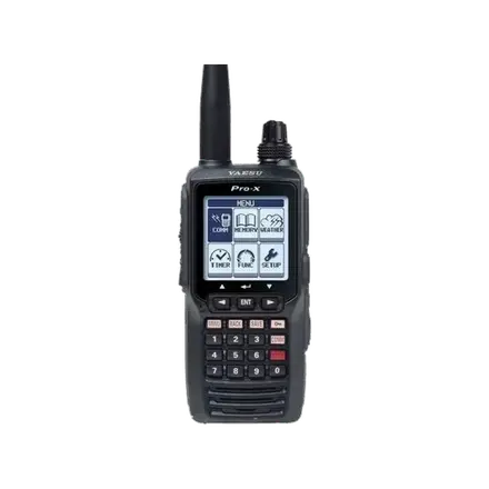 Yaesu FTA-550 AA Walkie Banda Aérea con portapilas