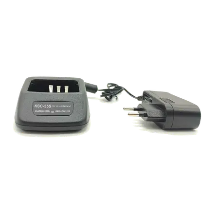 Cargador Jetfon KSC-35S + alimentador para Kenwood KNB-45