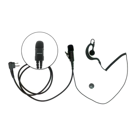 Jetfon JR-E1703 – Micro-auricular Tipo Gancho con Conector «M» (Motorola)
